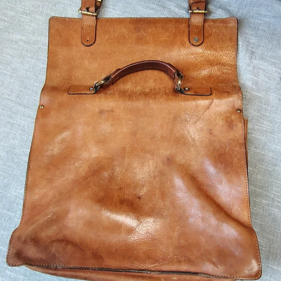 VINTAGE Mulberry Briefcase Leather Portfolio Travel Bag Messenger AUTHENTIC - Picture 6 of 15